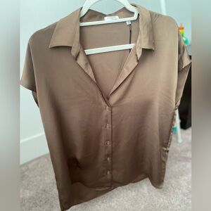 Babaton Parkway Silk Shirt - Brand New with Tags